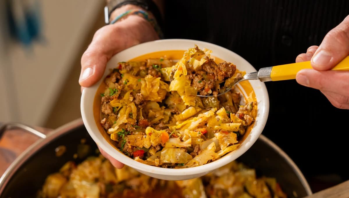 Dirty Cabbage Recipe Low-Carb Cajun 1-Pot Dinner