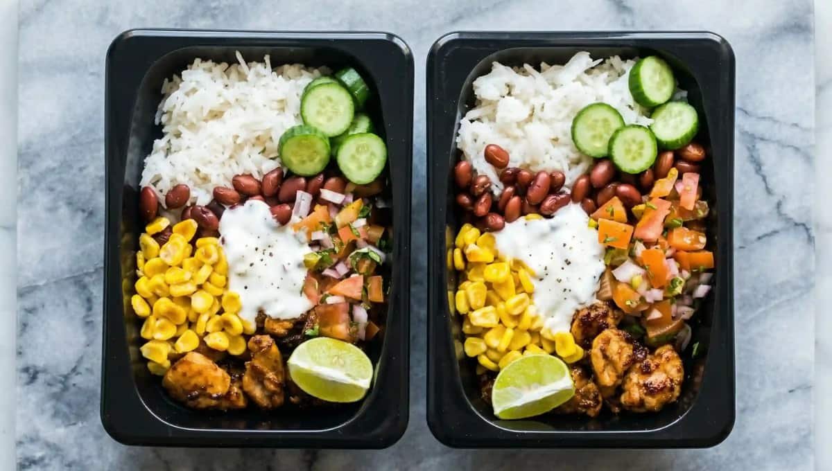 Chicken & Rice Burrito Bowl Meal Prep