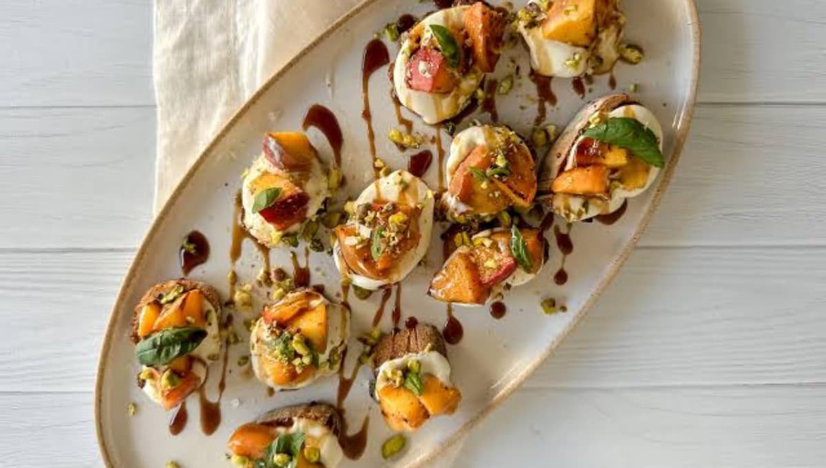Peach Bruschetta That Ruins Regular Toast Forever (20-Min Recipe)