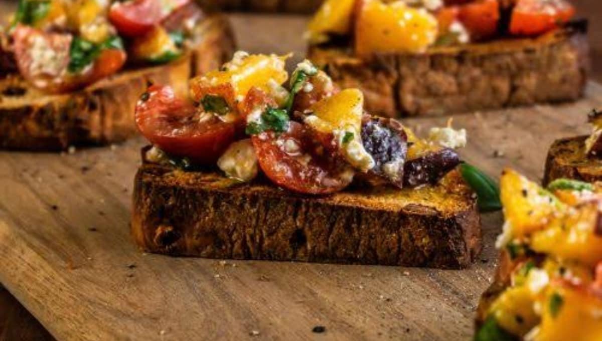 Peach Bruschetta That Ruins Regular Toast Forever (20-Min Recipe)