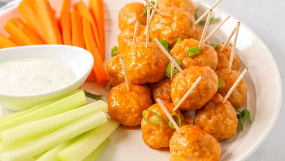 Buffalo Chicken Meatballs: The Football Appetizer Everyone Fights Over