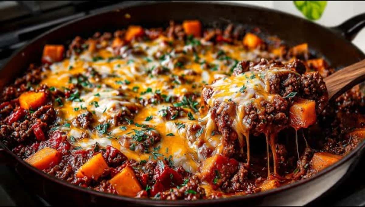 Sweet Potato Ground Beef Skillet 30-Min Cozy Dinner Secret