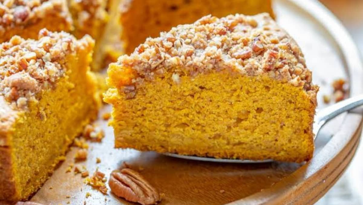 High Protein Pumpkin Breakfast Cake