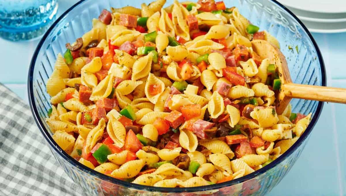 The Antipasto Pasta Salad Everyone Fights Over At Parties
