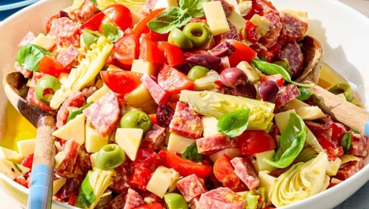 The Antipasto Pasta Salad Everyone Fights Over At Parties
