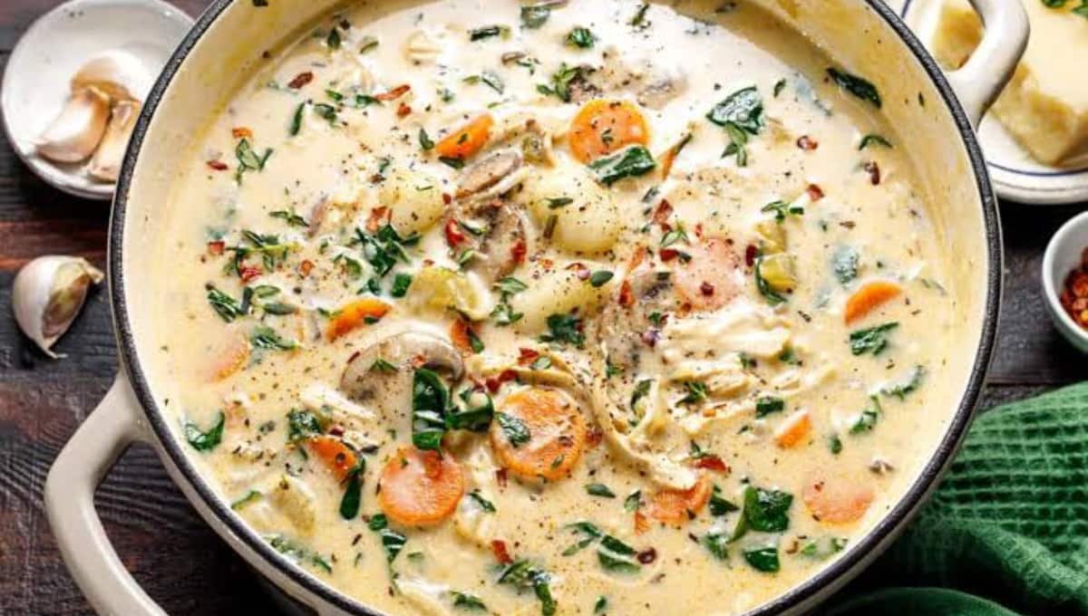 Chicken and Gnocchi Soup That Tastes Like It Simmered All Day