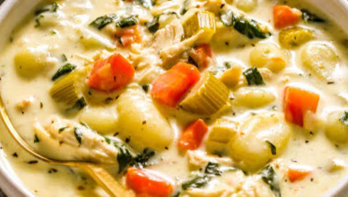 Chicken and Gnocchi Soup That Tastes Like It Simmered All Day